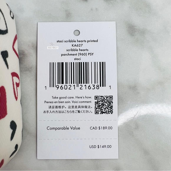 Kate Spade Scribble Heart Staci Boxed Jewelry Holder - Picture 9 of 12